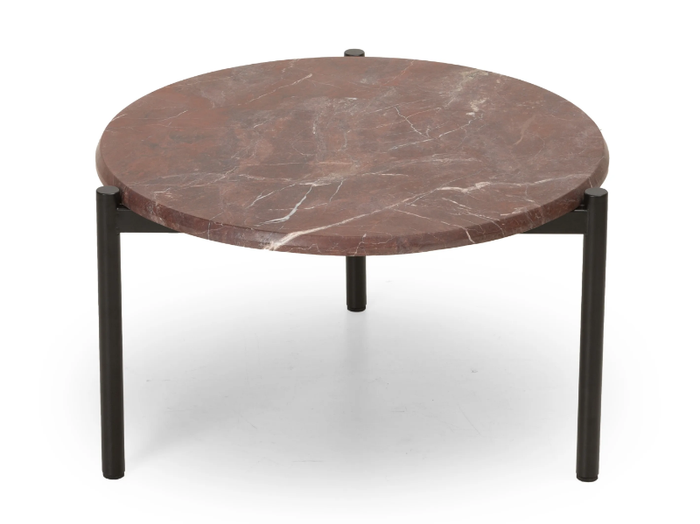 BLADE COFFEE - Low round marble coffee table _ True Design